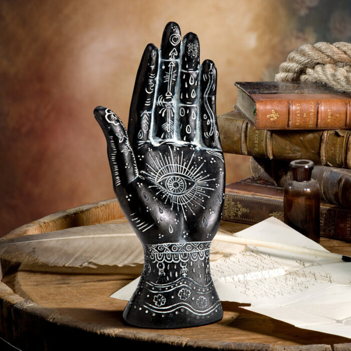 All Seeing Eye Palmistry Hand Figurine - Chic Decora