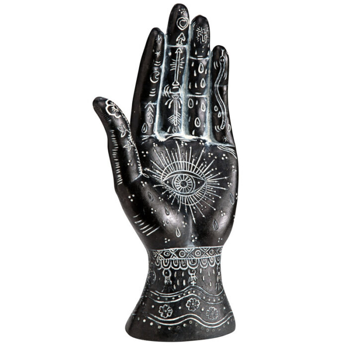 All Seeing Eye Palmistry Hand Figurine - Chic Decora