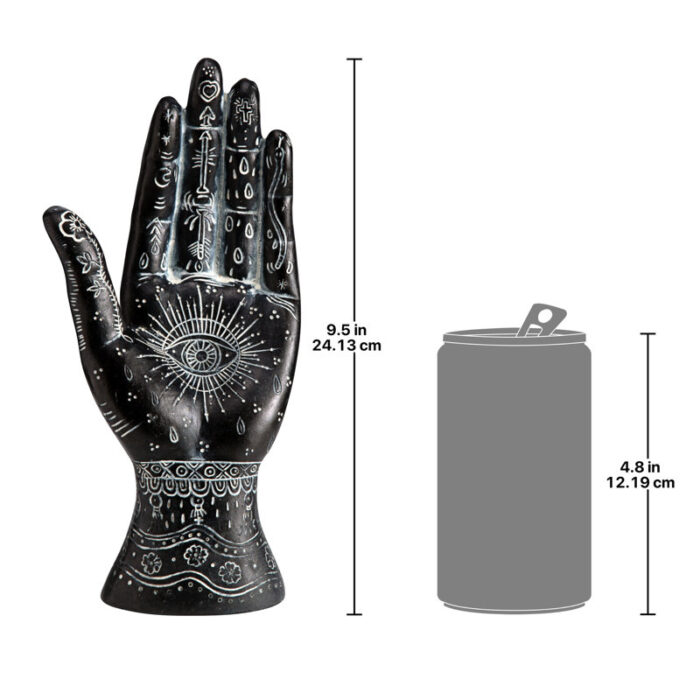 All Seeing Eye Palmistry Hand Figurine - Chic Decora