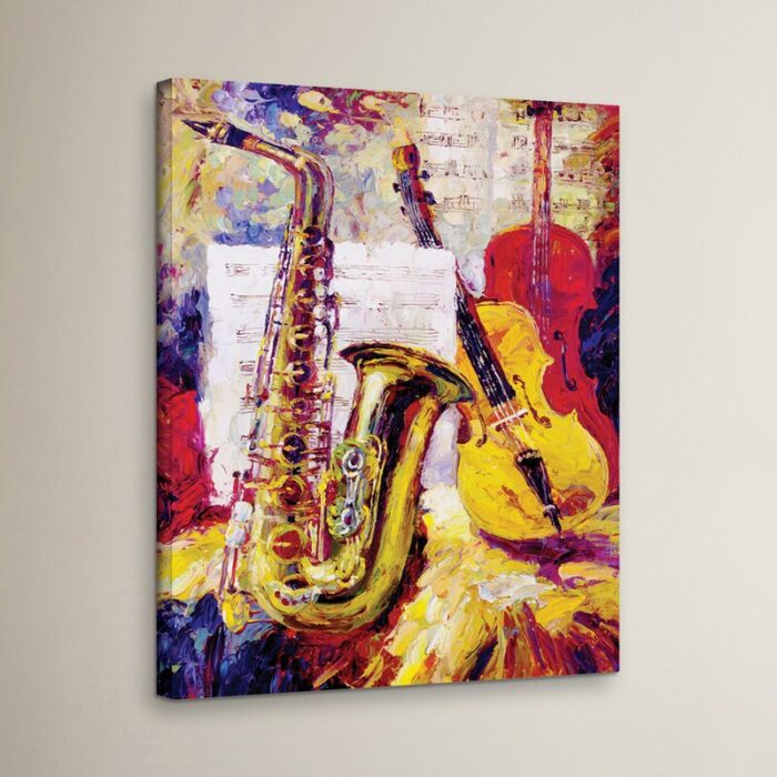 All That Jazz Print on Canvas - Chic Decora