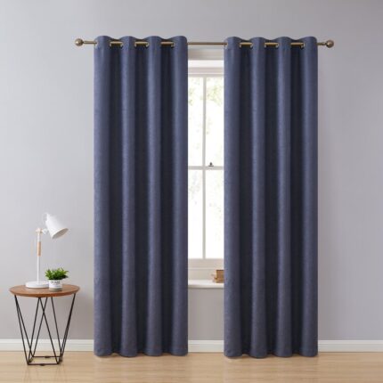 Amelie Cotton Room Darkening Curtain Pair (Set of 2) - Chic Decora