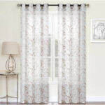 Allonah Polyester Semi Sheer Curtain Pair (Set of 2) - Chic Decora