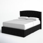 Alojzije Upholstered Wingback Storage Bed - Chic Decora