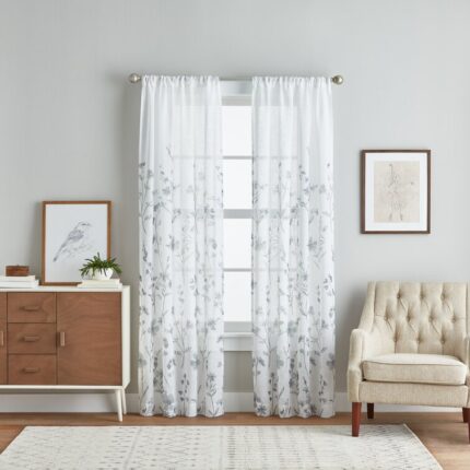 Ladd Polyester Blackout Curtain Pair (Set of 2) - Chic Decora