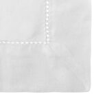 Alverson Premium 100% Cotton Solid Hemstitch Semi-Sheer Rod Pocket Curtain Panels with Tie-Backs (Set of 2) - Chic Decora