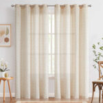 Amadas Linen Semi-Sheer Curtain Pair (Set of 2) - Chic Decora