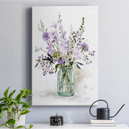 Amaiia ” Purple Passion II ” Painting Print - Chic Decora