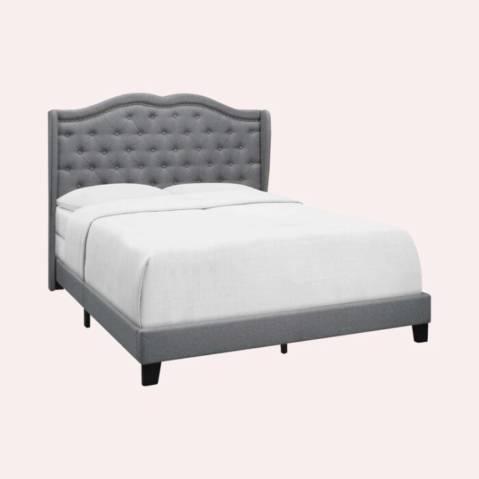 Amaya Upholstered Standard Bed - Chic Decora