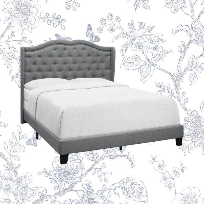 Amaya Upholstered Standard Bed - Chic Decora