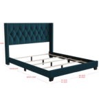 Amberlee Upholstered Wingback Bed - Chic Decora