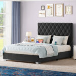 Amberlynn Metal Wingback Bed - Chic Decora