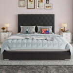 Amberlynn Metal Wingback Bed - Chic Decora