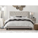 Ambrey Upholstered Standard Bed - Chic Decora