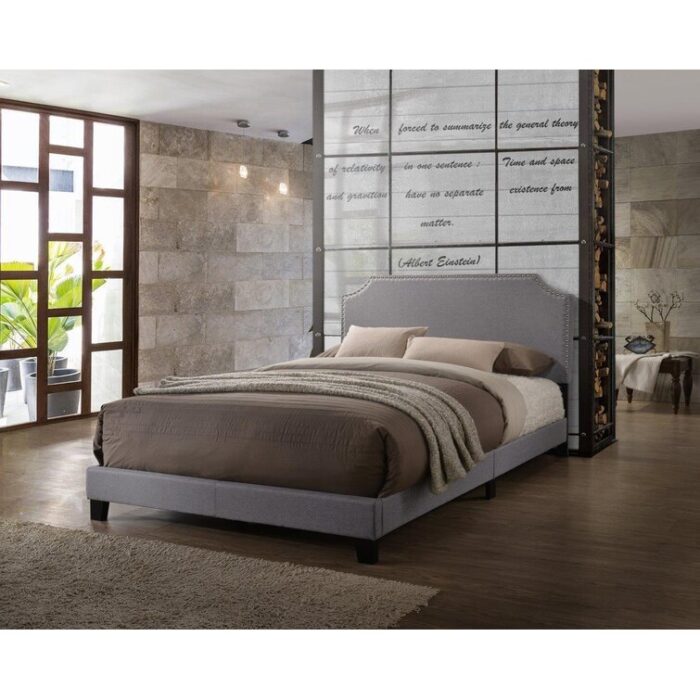 Ameer Upholstered Standard Bed - Chic Decora