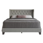 Ameire Upholstered Wingback Bed - Chic Decora