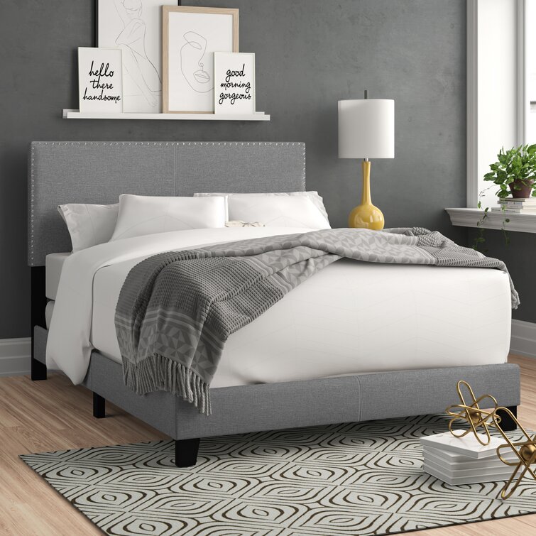 Amesbury Upholstered Standard Bed - Chic Decora