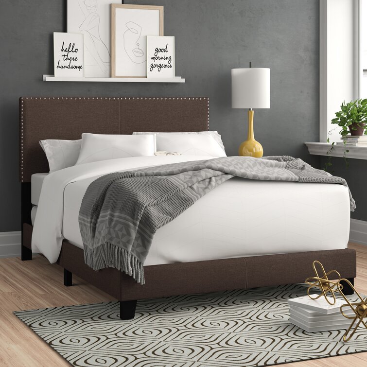 Amesbury Upholstered Standard Bed - Chic Decora