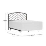 Amiayah Metal Open-Frame Bed - Chic Decora