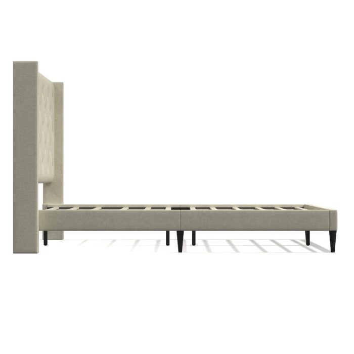 Amiliya Upholstered Wingback Bed - Chic Decora