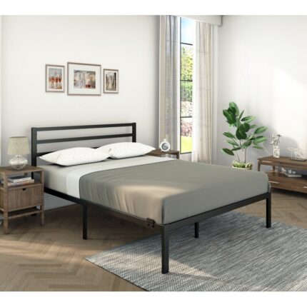 Anacaren Metal Open-Frame Bed - Chic Decora