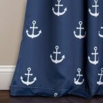 Anchor Polyester Room Darkening Curtain Pair (Set of 2) - Chic Decora