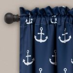 Anchor Polyester Room Darkening Curtain Pair (Set of 2) - Chic Decora