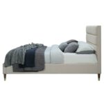 Anchoretta Mid Century Modern Upholstered Bed Frame, Tufted Headboard, No Box Spring Needed - Chic Decora