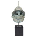 Ancient Roman Pompeii Gladiator Helmet Statue - Chic Decora