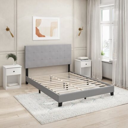 Anding Upholstered Bed - Chic Decora