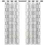 Andish 60% Polyester, 40% Cotton Sheer Sliding Panel Pair (Set of 2) - Chic Decora