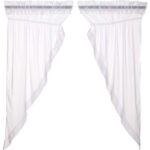 Andrade Cotton Sheer Curtain Pair (Set of 2) - Chic Decora