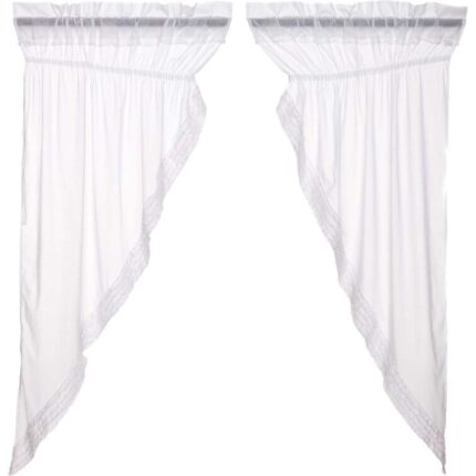 Andrade Cotton Sheer Curtain Pair (Set of 2) - Chic Decora