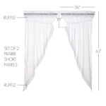 Andrade Cotton Sheer Curtain Pair (Set of 2) - Chic Decora