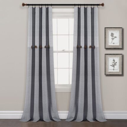 Andreca Cotton Semi Sheer Curtain Pair (Set of 2) - Chic Decora