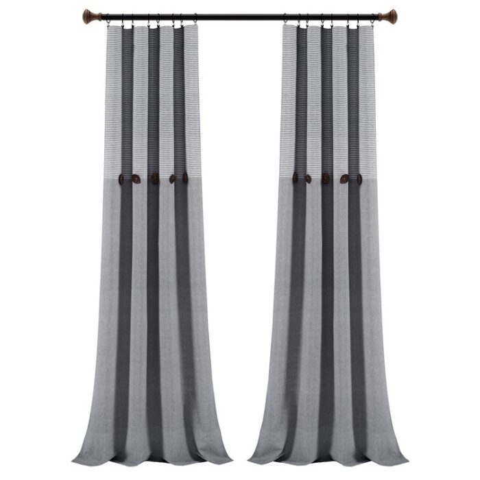 Andreca Cotton Semi Sheer Curtain Pair (Set of 2) - Chic Decora