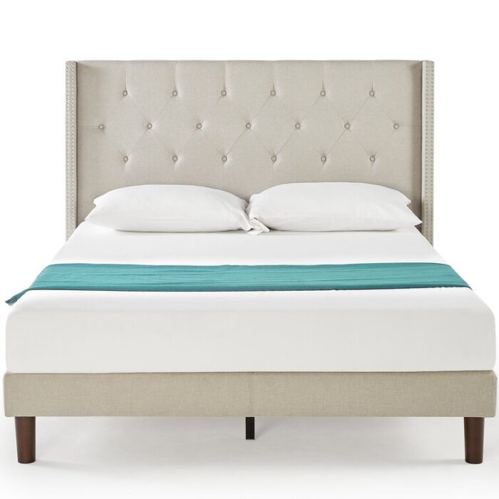 Andrianne Upholstered Wingback Bed - Chic Decora