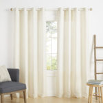 Angee Polyester Light Filtering Curtain Pair (Set of 2) - Chic Decora