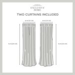 Angee Polyester Light Filtering Curtain Pair (Set of 2) - Chic Decora