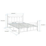 Angela Metal Spindle Bed - Chic Decora