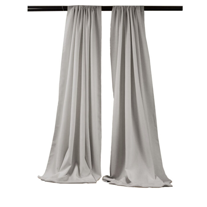 Angiens Polyester Semi-Sheer Drape Pair (Set of 2) - Chic Decora