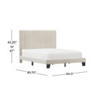 Angiola Tufted Upholstered Bed - Chic Decora