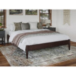 Anitia Modern Solid Wood Platform Bed Frame - Chic Decora