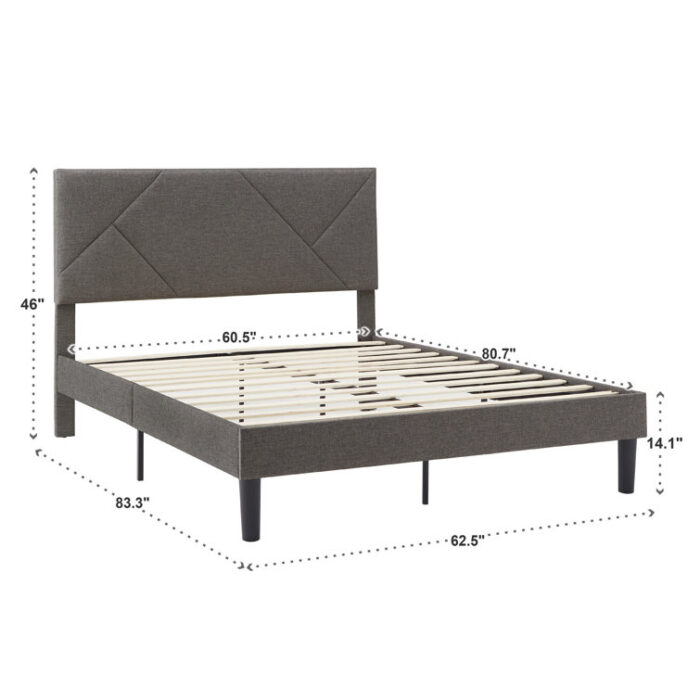 Antonel Tufted Low Profile Platform Bed - Chic Decora