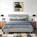 Timaeus Upholstered Standard Bed - Chic Decora