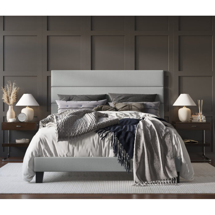 Antrone Upholstered Standard Bed - Chic Decora