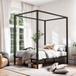 Antwon Metal Canopy Bed - Chic Decora