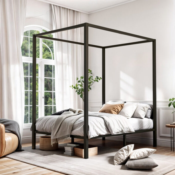 Antwon Metal Canopy Bed - Chic Decora