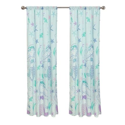 Aoife Polyester Semi Sheer Curtain Pair (Set of 2) - Chic Decora