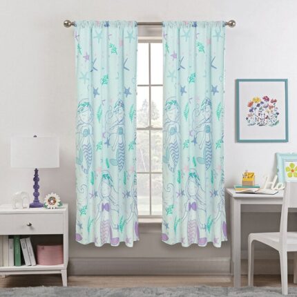 Scotia Polyester Semi Sheer Curtain Pair (Set of 2) - Chic Decora