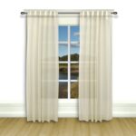 Aonan Solid Semi-Sheer Wanda Pleat Curtain Panels (Set of 2) - Chic Decora